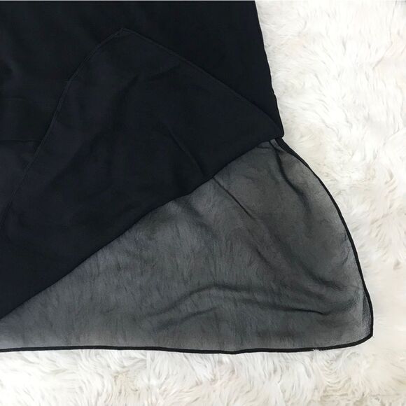 EILEEN FISHER Black Sheer Silk Long Sleeve Tunic Top Jersey Classic Size‎ Small - Picture 6 of 11